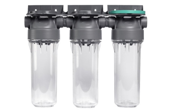 Ecosoft trojité pouzdro filtrů 1“ SX na studenou vodu s příslušenstvím